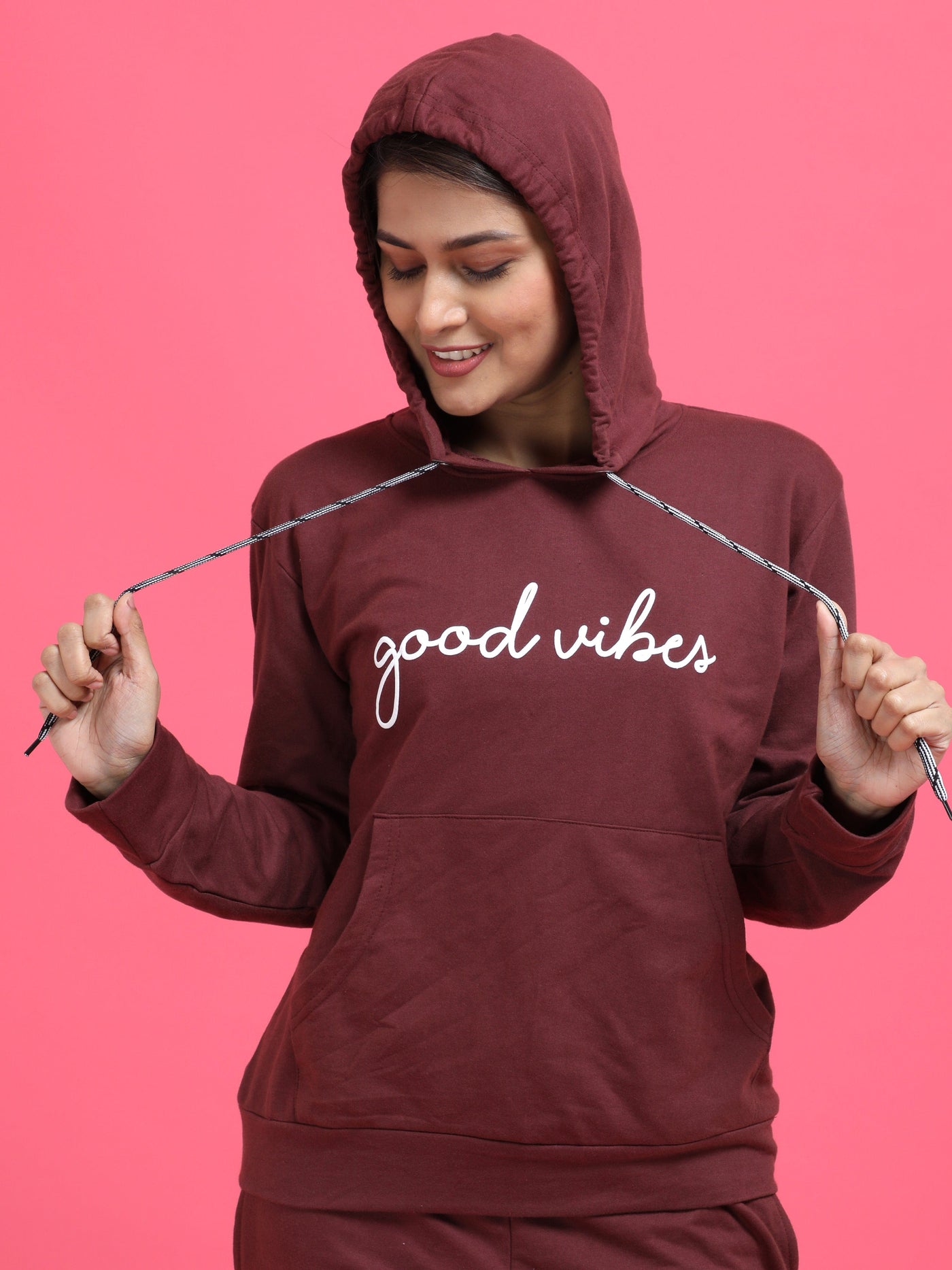 Hosiery Cotton Winter Track Suit Maroon