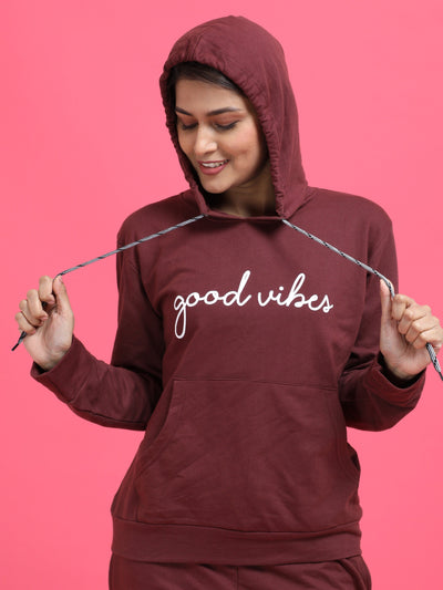 Hosiery Cotton Winter Track Suit Maroon