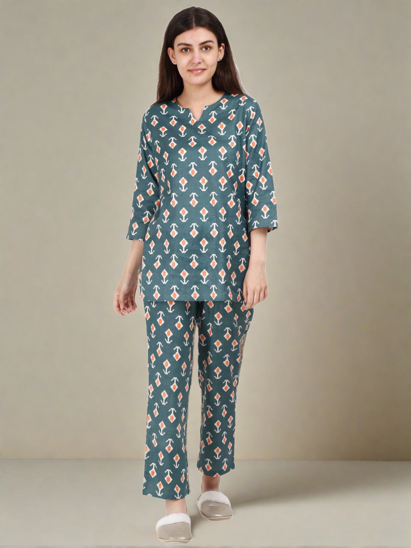Pure Cotton Co-ord Sets Grey
