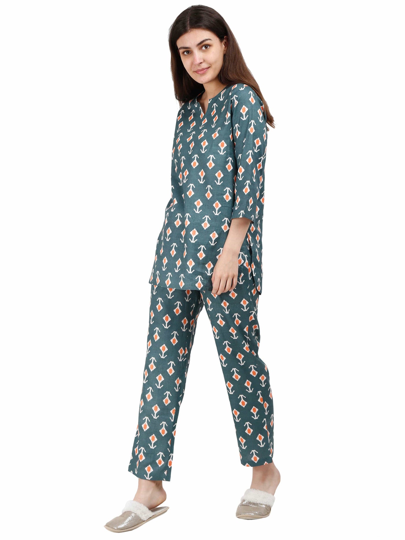 Pure Cotton Co-ord Sets Grey
