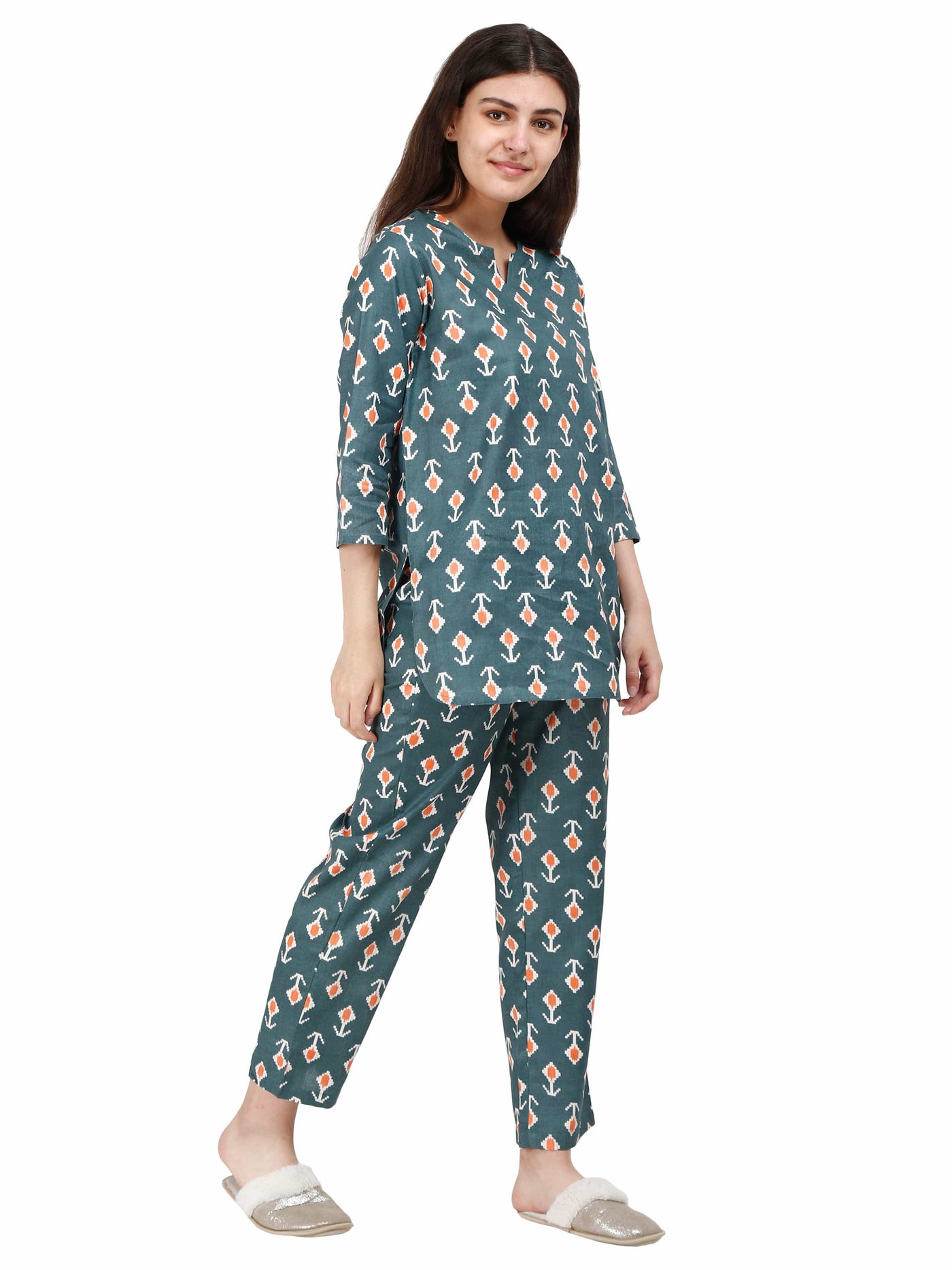 Pure Cotton Co-ord Sets Grey