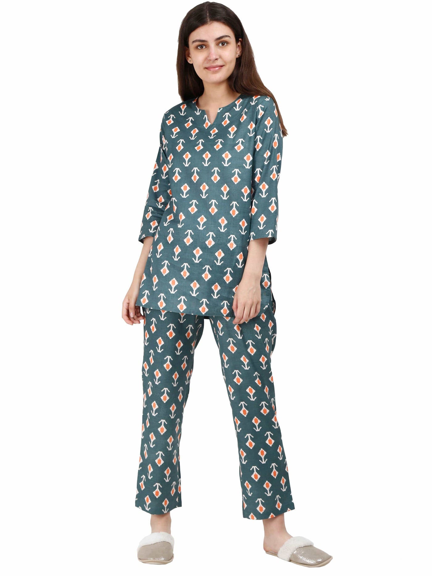 Pure Cotton Co-ord Sets Grey