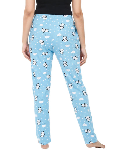 Hosiery Cotton Pyjama Blue Panda