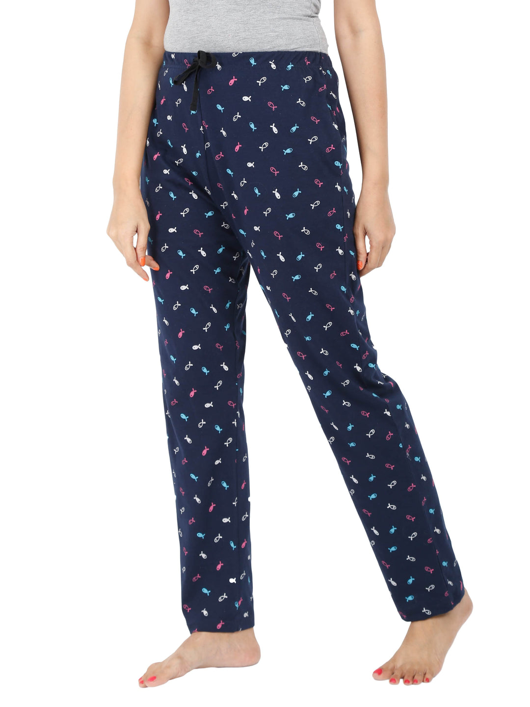  Pyjama  Hosiery Cotton Pyjama | Blue Fish- 9shines label 