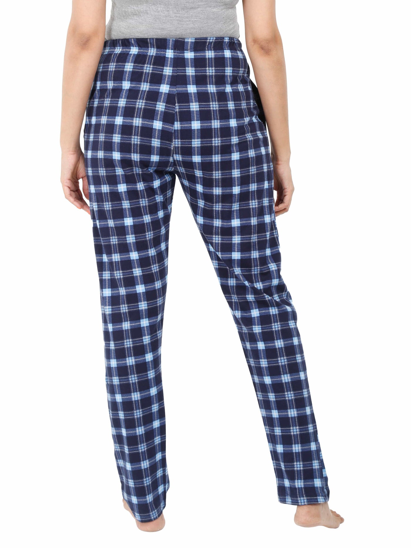 Hosiery Cotton Pyjama Blue Checks