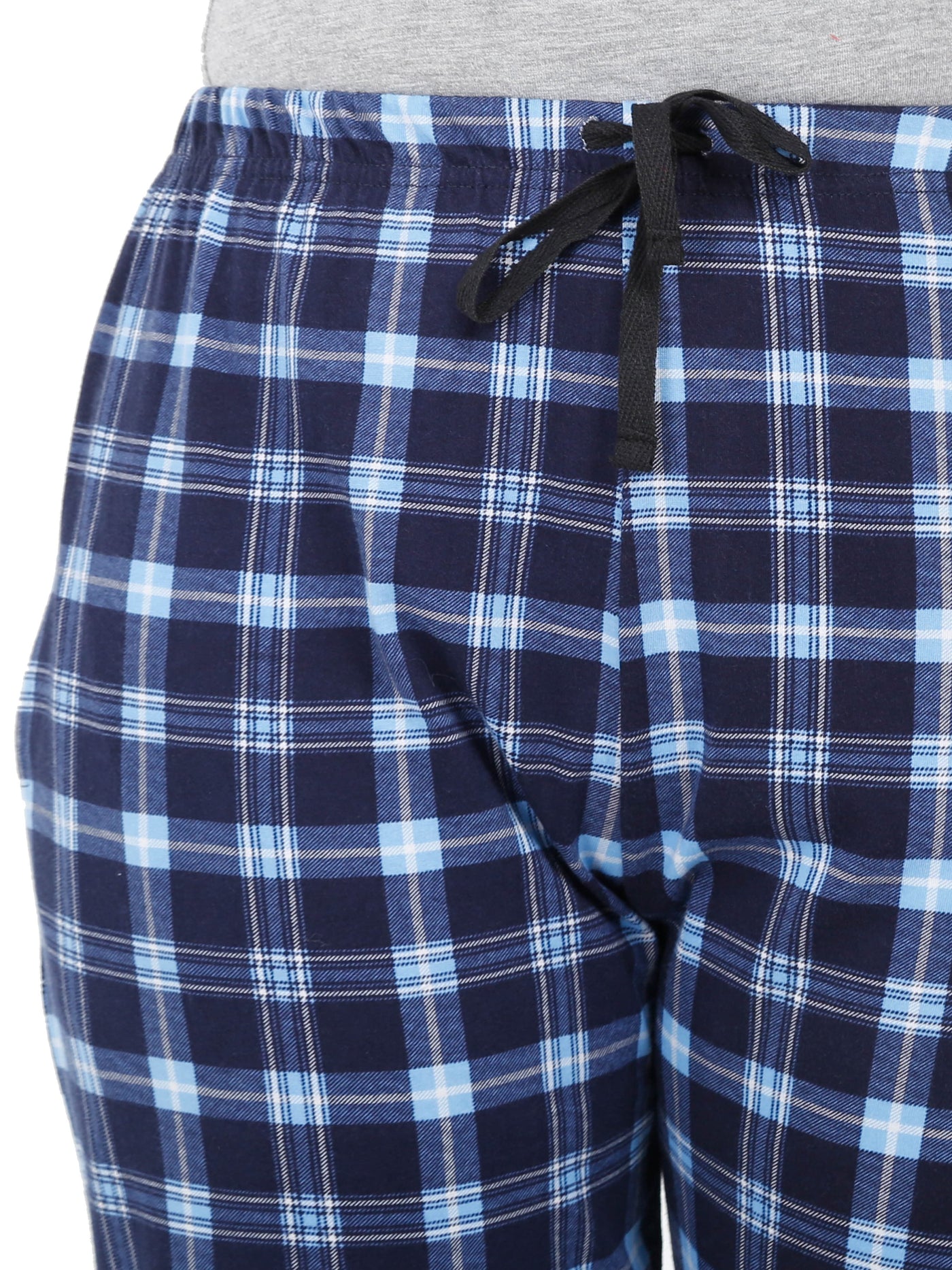 Hosiery Cotton Pyjama Blue Checks
