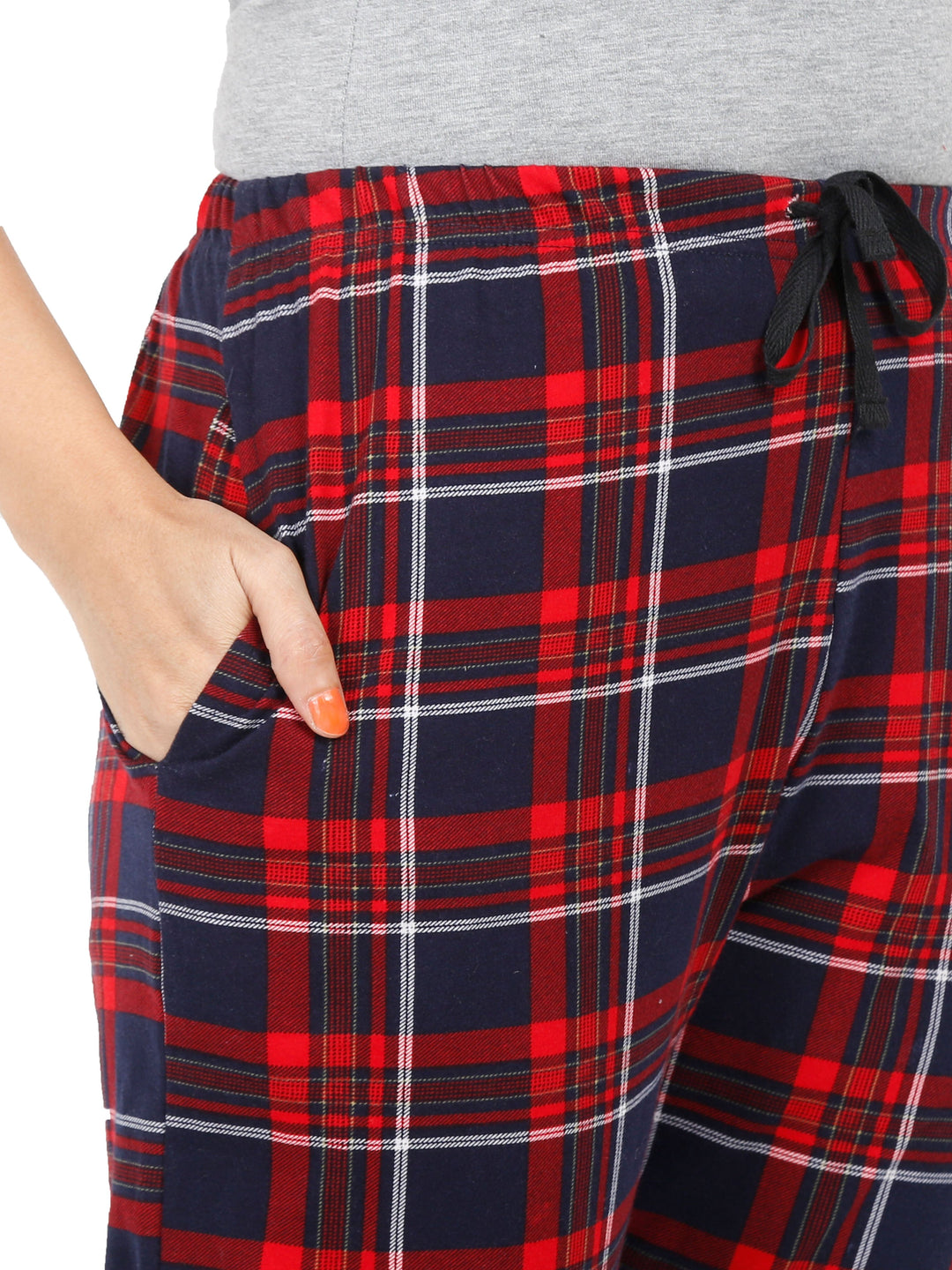  Pyjama  Buy Red Checks Hosiery Cotton Pyjama Lower Night Pants- 9shines label 