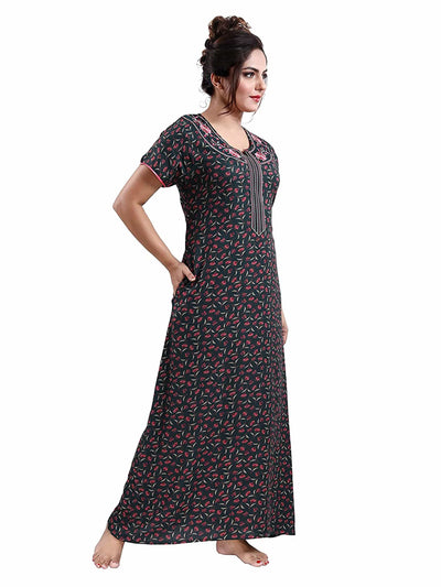Green Alpine Designer Nighty